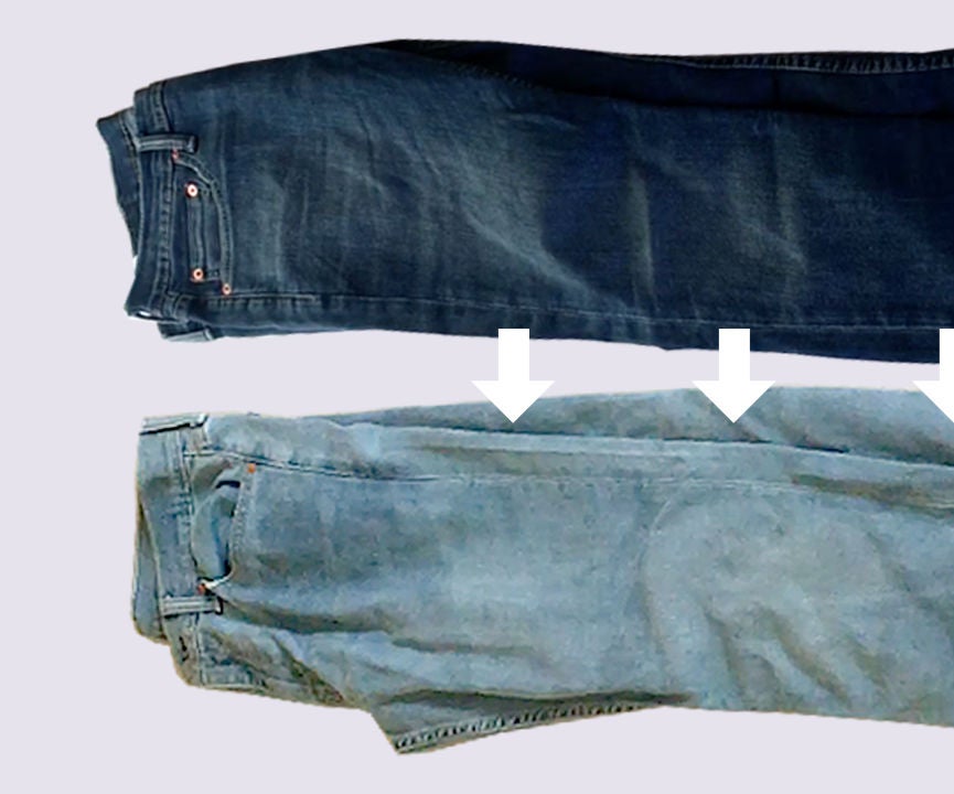 how to lighten jeans