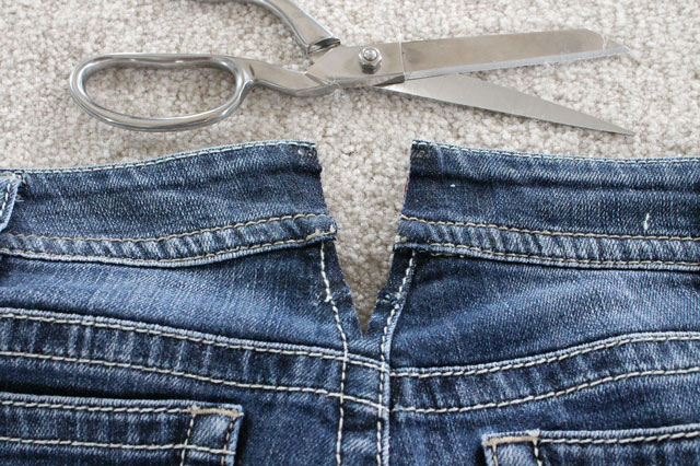 how to make jeans waist bigger