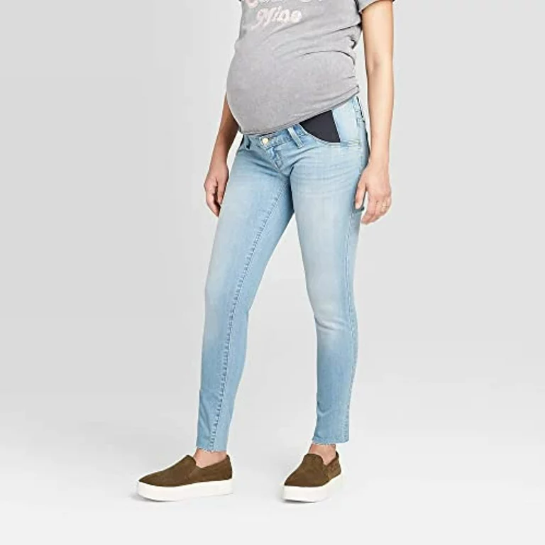 side panel maternity jeans