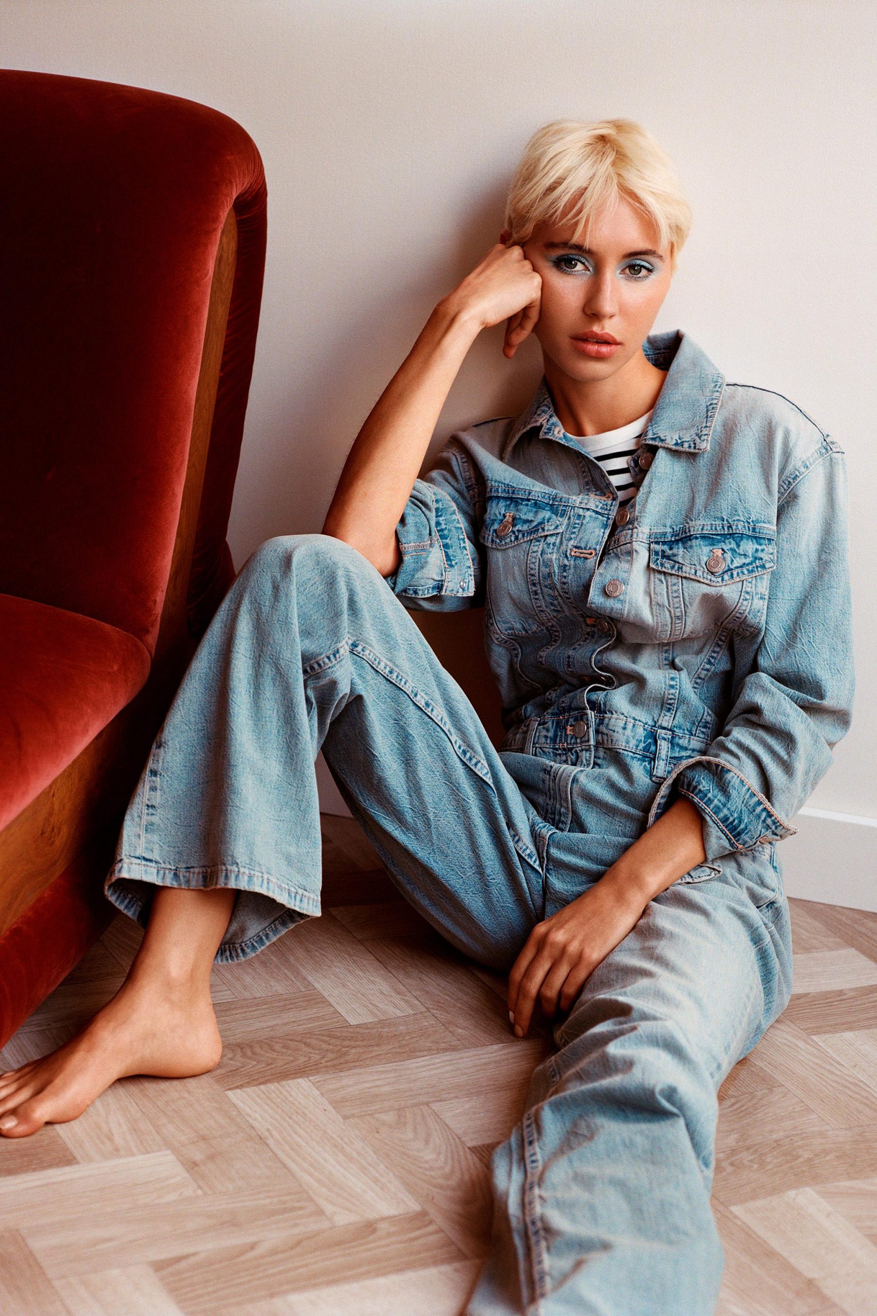 Denim jumpsuit women