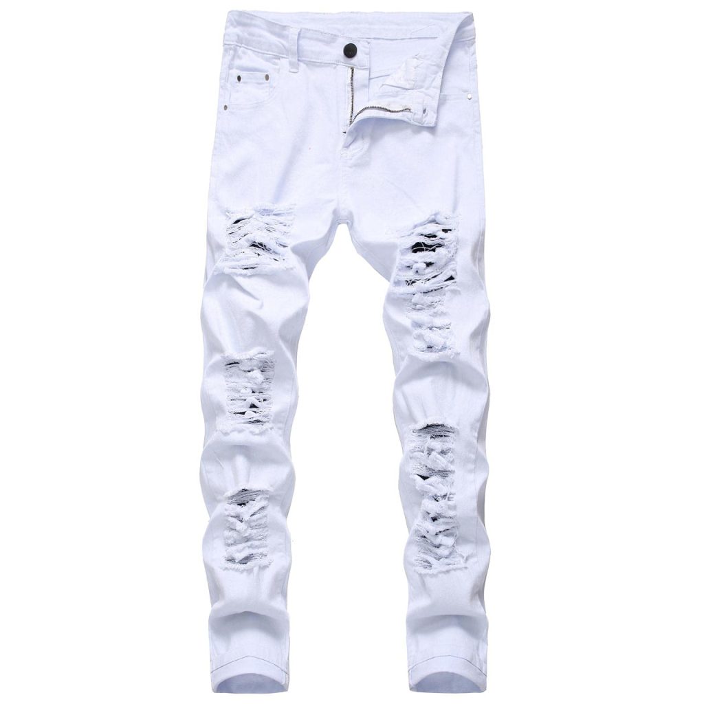 white jeans men's