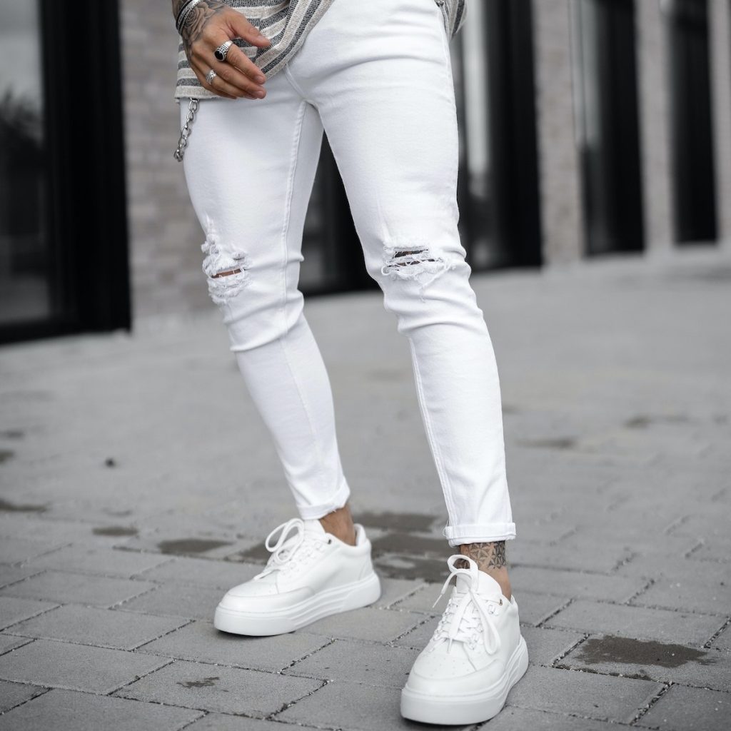 white jeans men's