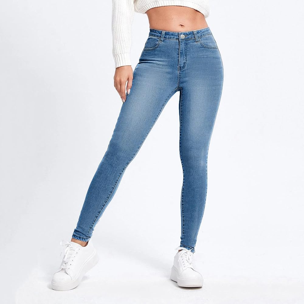 slim straight jeans women