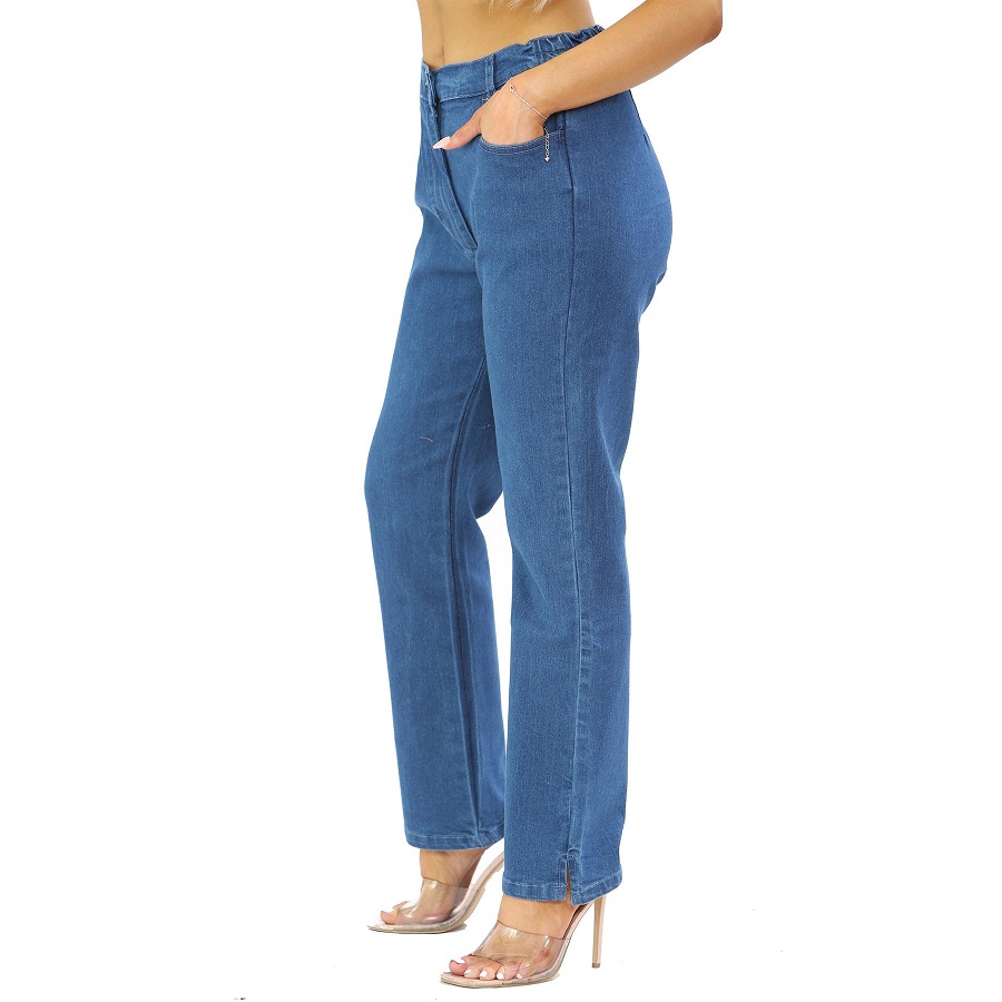 Womens elastic waist jeans