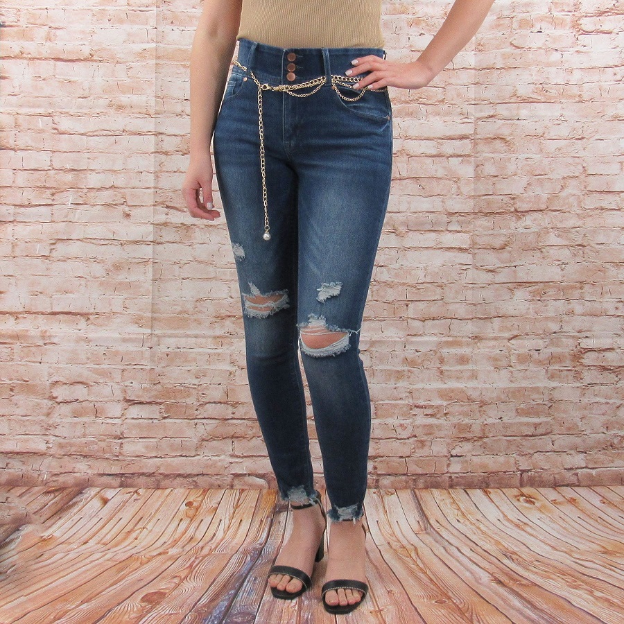 Indigo poppy jeans