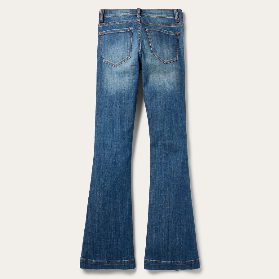 flare denim jeans