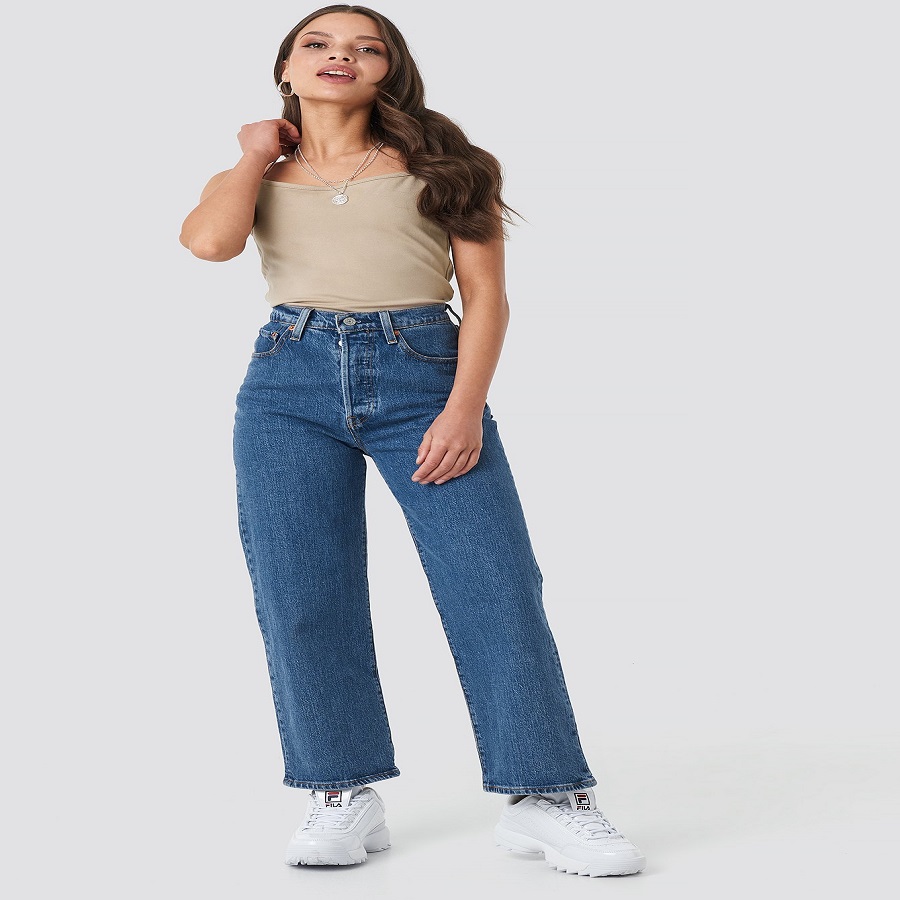 ribcage straight ankle jeans