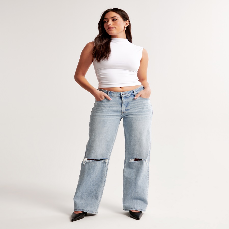 Low Rise Baggy Jeans Women