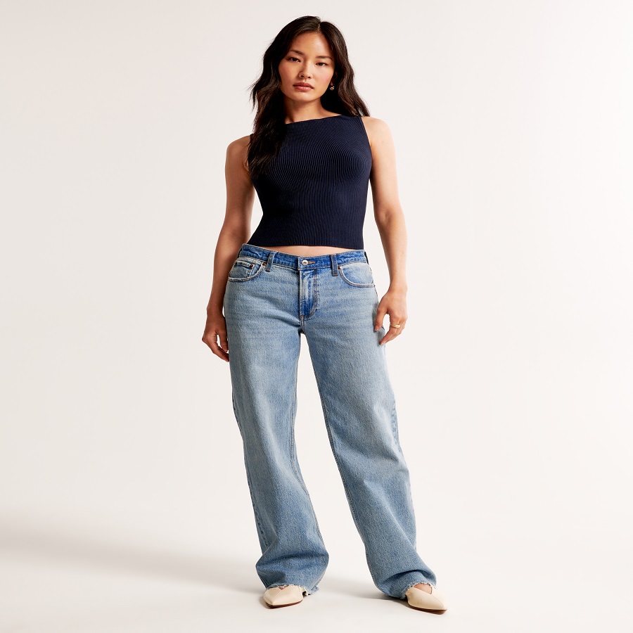 Low Rise Baggy Jeans Women